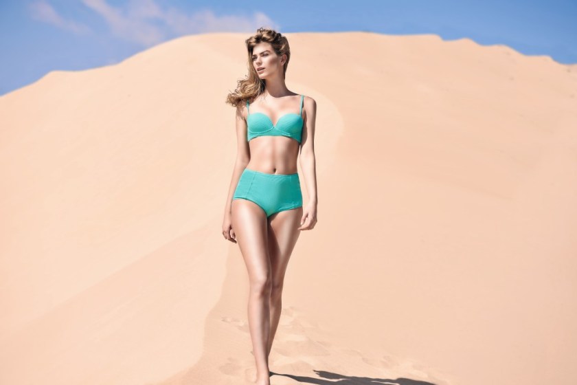 swimwear fashion photoshoot desert sun